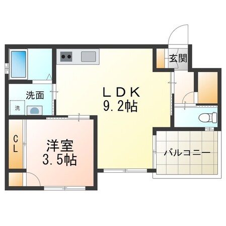 EASE.Minato　east・イーズミナトの物件間取画像